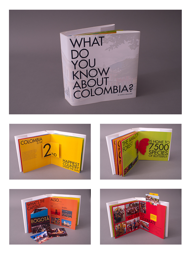 work sample-Colombia pop up book
