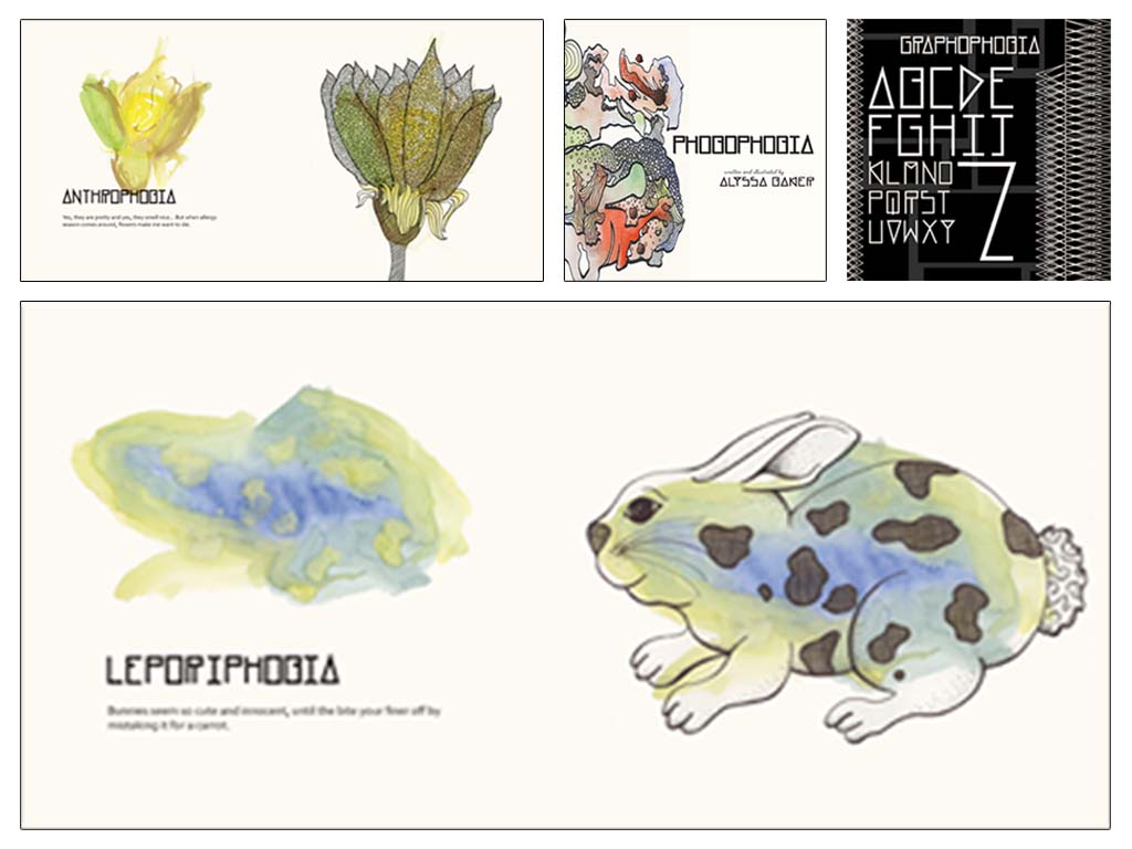 work sample-Phobophobia,
editorial design