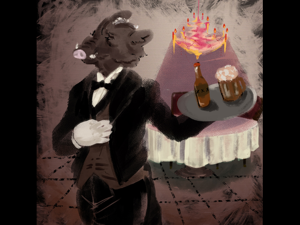 work sample-Hogwash Beer illustration