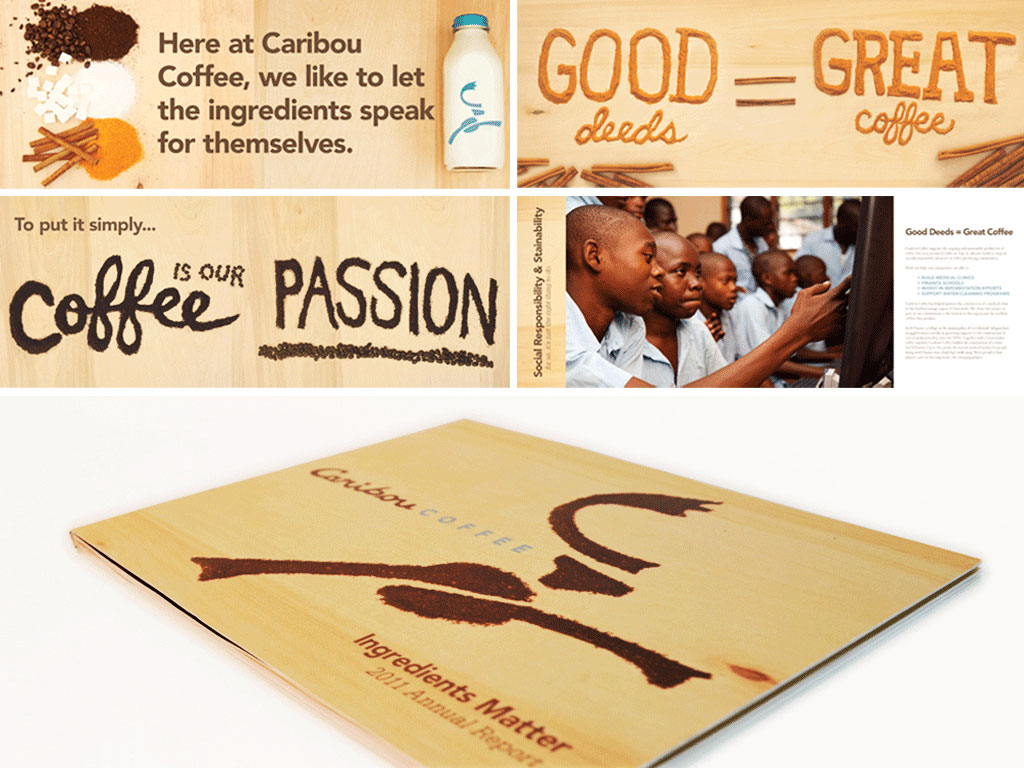 work sample-Caribou Coffee Annual Report